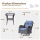 preview thumbnail 6 of 97, Gray Wicker Rattan Outdoor Patio Furniture Set Swivel Chair with Cushion