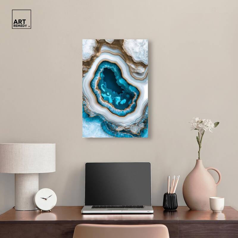 Gilded Geode Eye III Canvas by Art Remedy, Gallery Wrapped