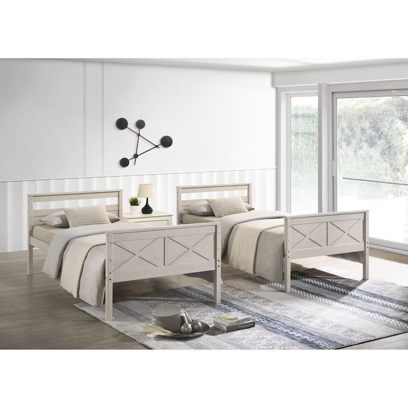 Clayfell Exeter Twin Over Twin Solid Wood Standard Bunk Bed
