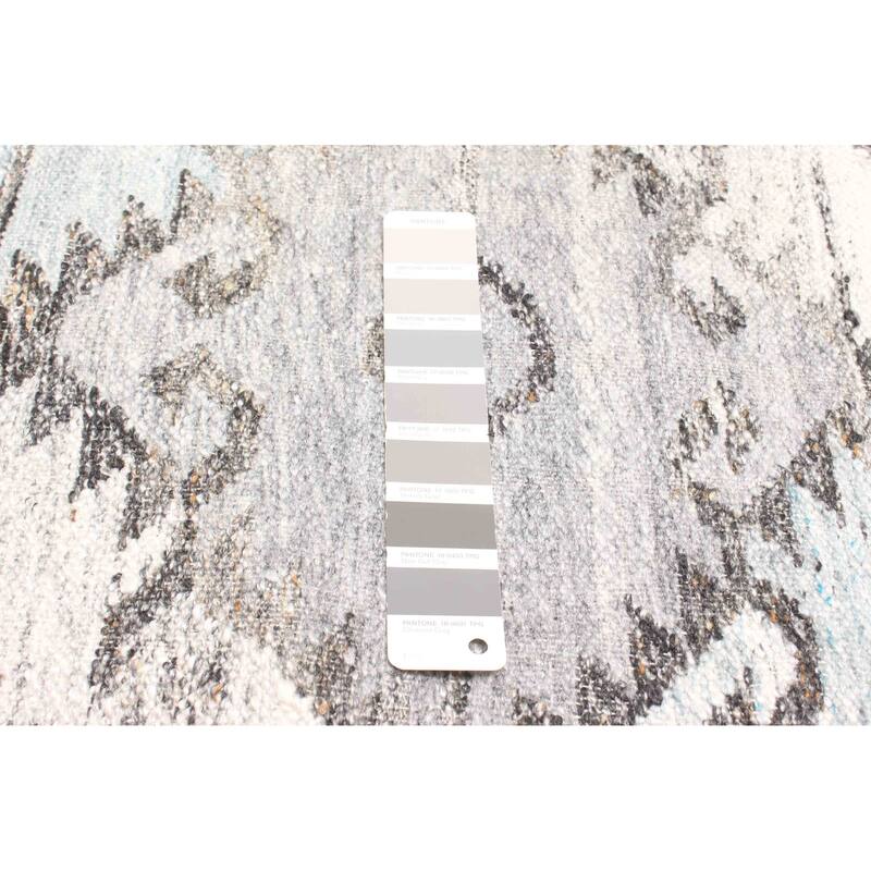 ECARPETGALLERY Flat-Weave Ankara FW Grey Wool Kilim - 5'2 x 7'4