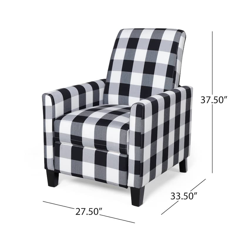 Foxhill Contemporary Push Back Recliner by Christopher Knight Home