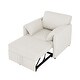 preview thumbnail 12 of 23, Roomfitters Convertible Sofa Bed, 3 in 1 Sleeper Chair with Adjustable Backrest and Thick Cushions, Linen Frame