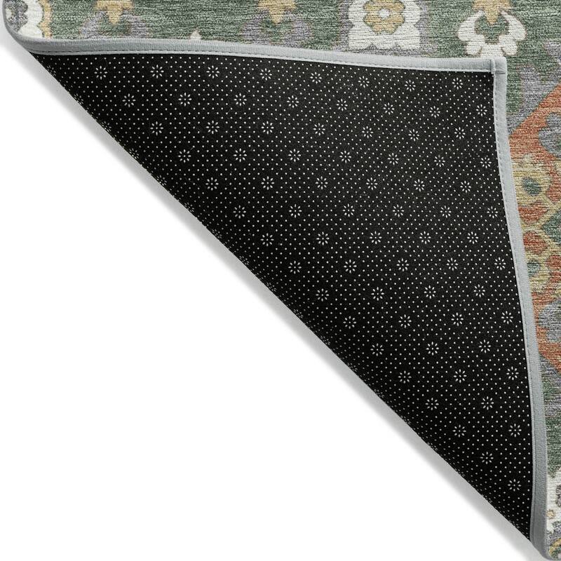 Machine Washable Indoor/Outdoor Boho Global Chantille Rug
