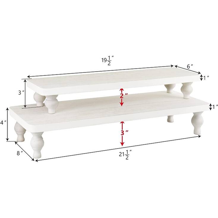 2 Pcs Set Wooden Display Riser - S