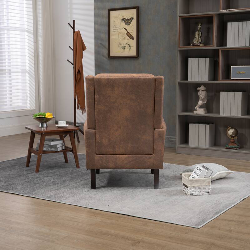 Wood Frame Armchair,Modern Accent Chair Lounge Chair for Living Room