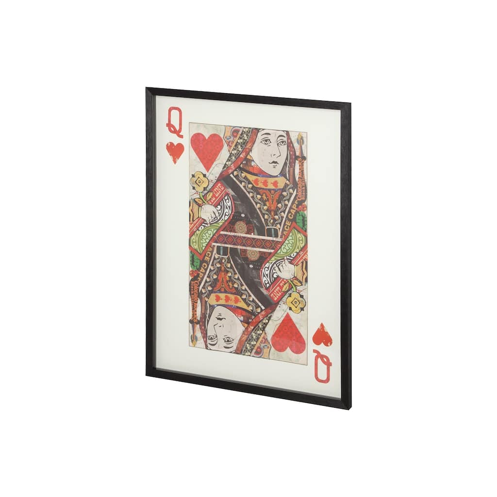 Queen of Hearts II Wall Art - 29.5L x 1.6W x 39.4H