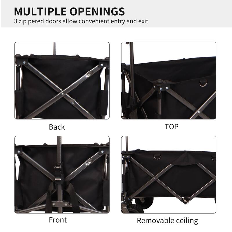 Wagon Cart for Sand with Big Wheels