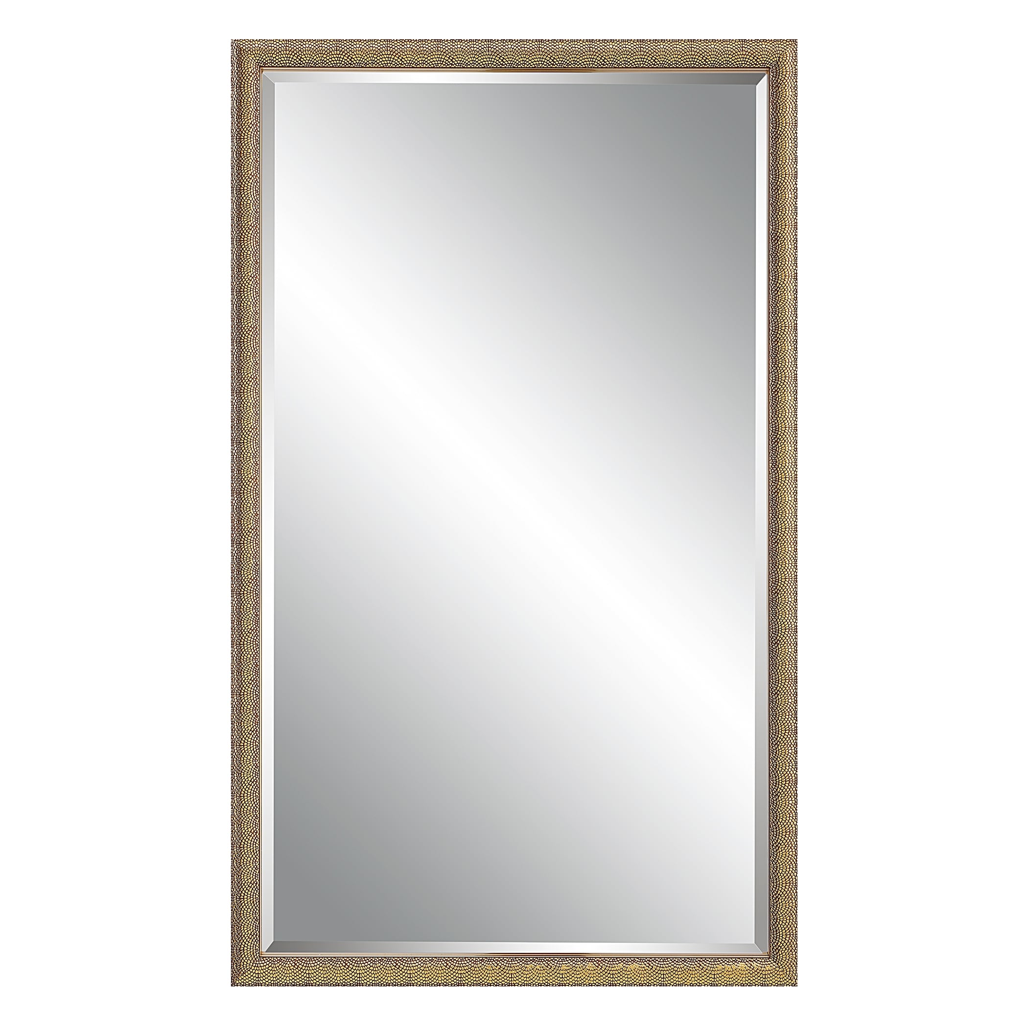 24 x 40 in. Brown Rectangular Mirror - 24" W x 40" H x 1.38" D