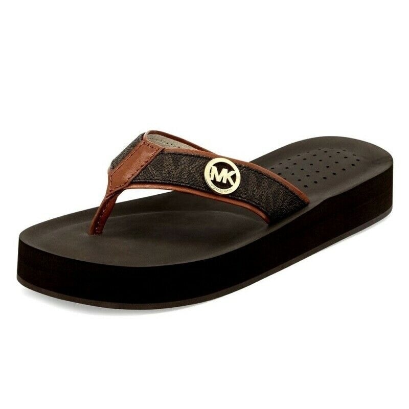 michael kors gage flip flops