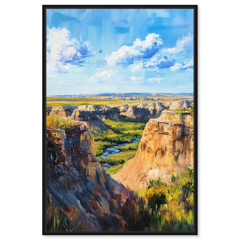 Rolling Hills and Sky II Canvas by Art Remedy - Black - 20" x 30"