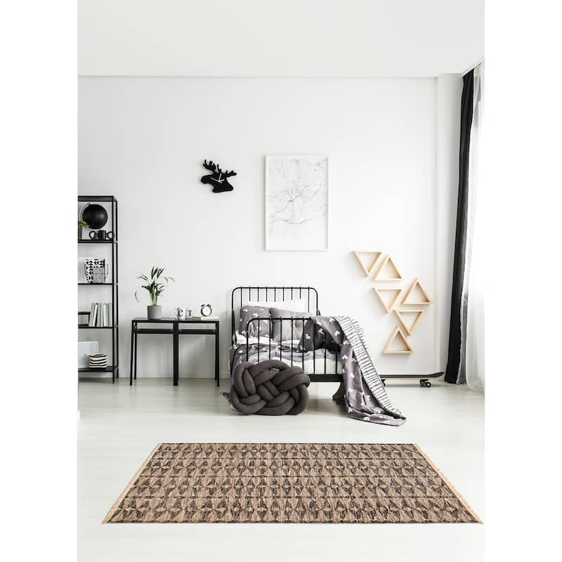 Ankara FW Grey Kilim 5'2" x 7'7" - 5'2 x 7'7