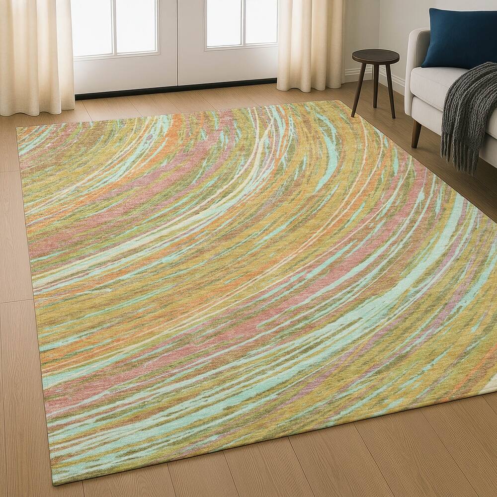 Premium Washable Super Soft Contemporary Horizon Mayfield Rug