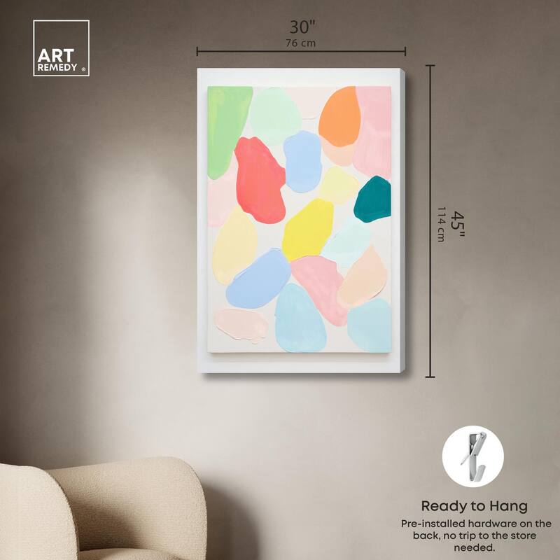 Sorbet Smudges II Canvas by Art Remedy, Gallery Wrapped