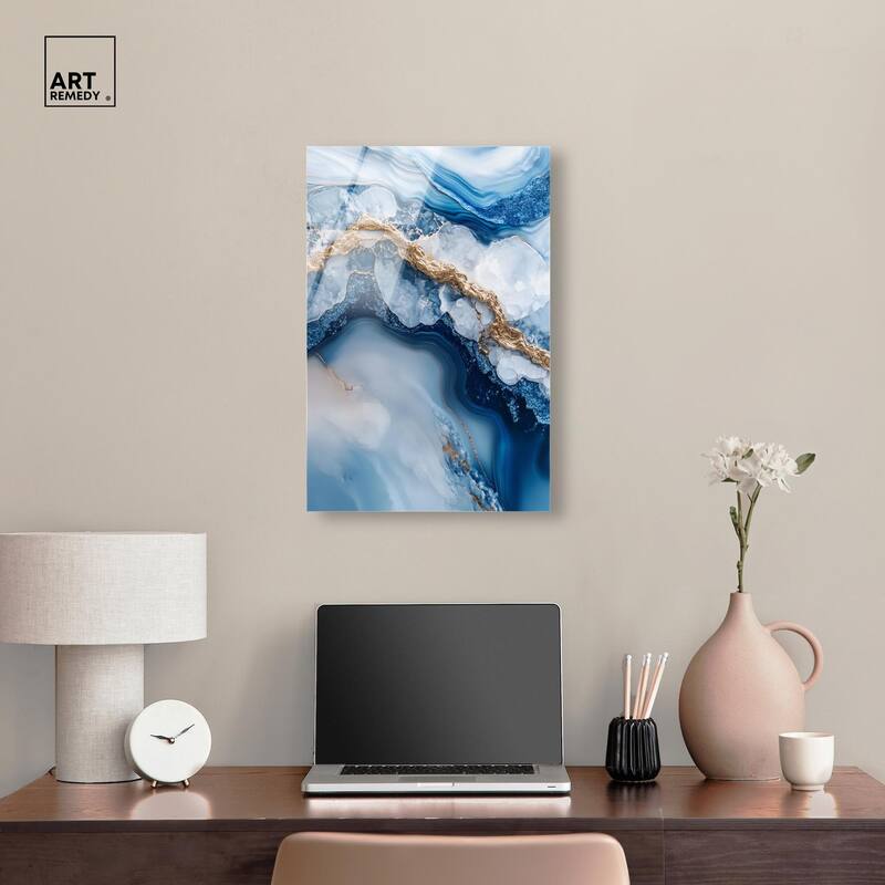 Molten Topaz II Acrylic by Art Remedy, Ready to Hang