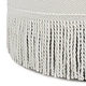 preview thumbnail 54 of 90, Yolanda Performance Fabric 25" Tufted Round Footstool Ottoman with Rope Fringe