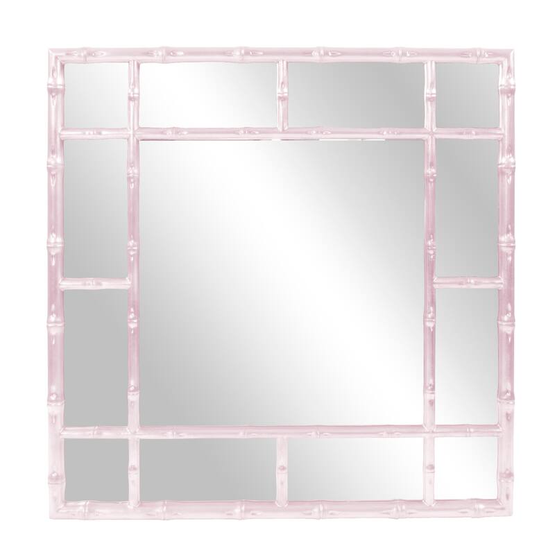 Allan Andrews Square Bamboo Framed Wall Mirror - 40" x 40"
