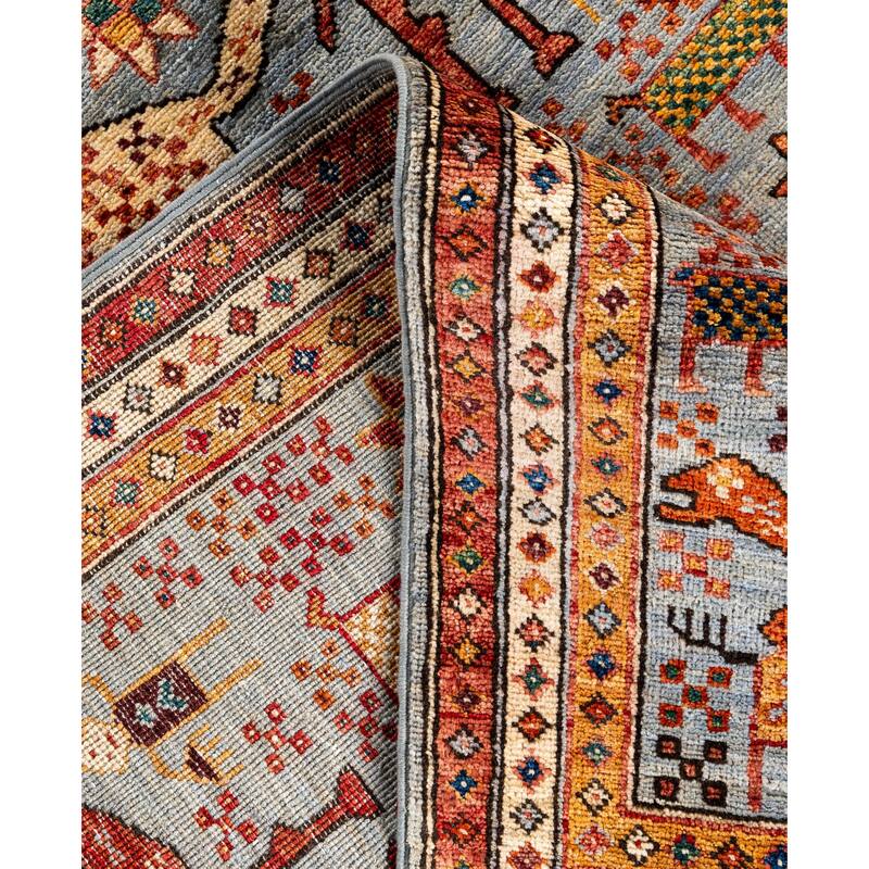 Serapi One-of-a-Kind Hand-Knotted Area Rug - Gray - 4' 2" x 5' 10"