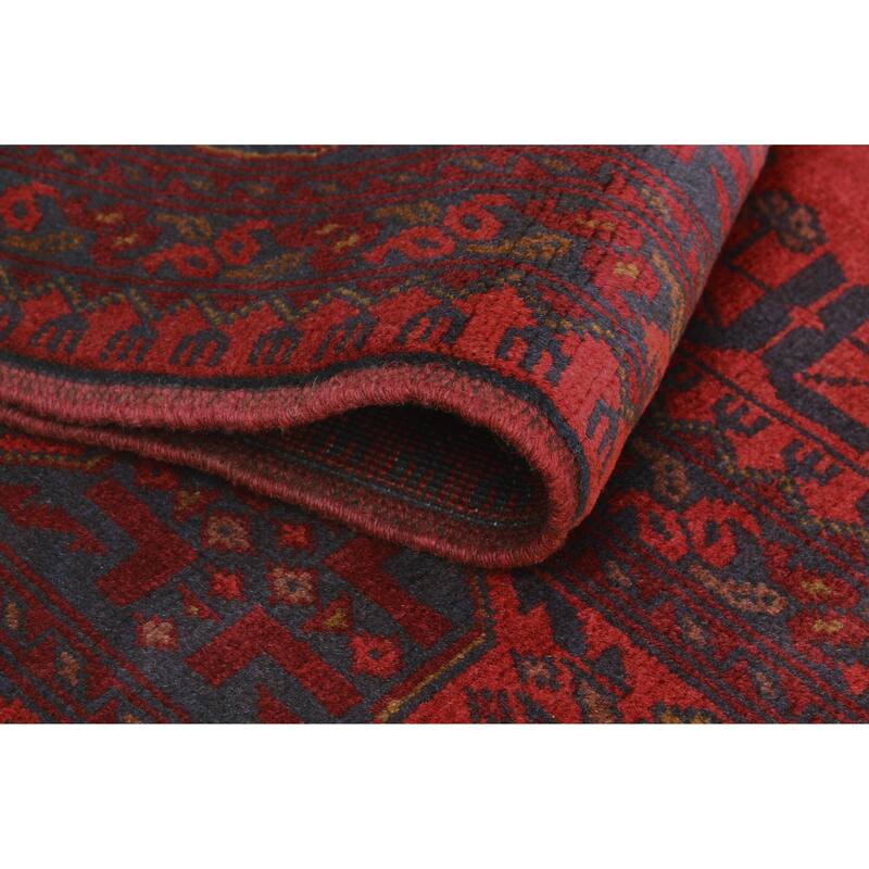 Khal Mohammadi Zarlasht Red/Navy Rug - 6'9" x 9'8"