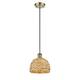 Option Antique Brass / Natural Rattan