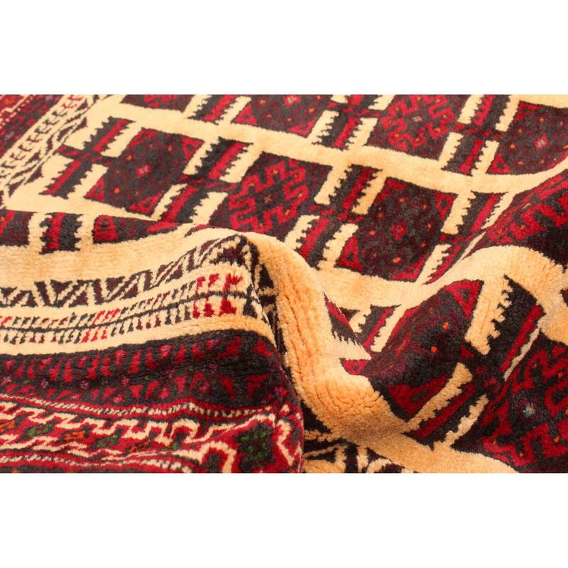 ECARPETGALLERY Hand-knotted Teimani Beige Wool Rug - 3'0 x 4'7