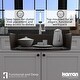 preview thumbnail 36 of 52, Karran Top Mount 33 in. Large Single Bowl Quartz Workstation Kitchen Sink