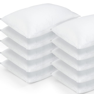 Hypoallergenic Soft/Medium Density Value 10 Pack Bed Pillow Sale- Set of 10