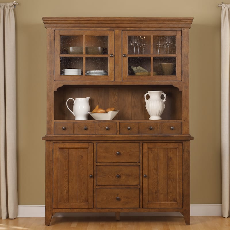 The Gray Barn Hearthstone Ridge Tobacco Hutch & Buffet - Tobacco