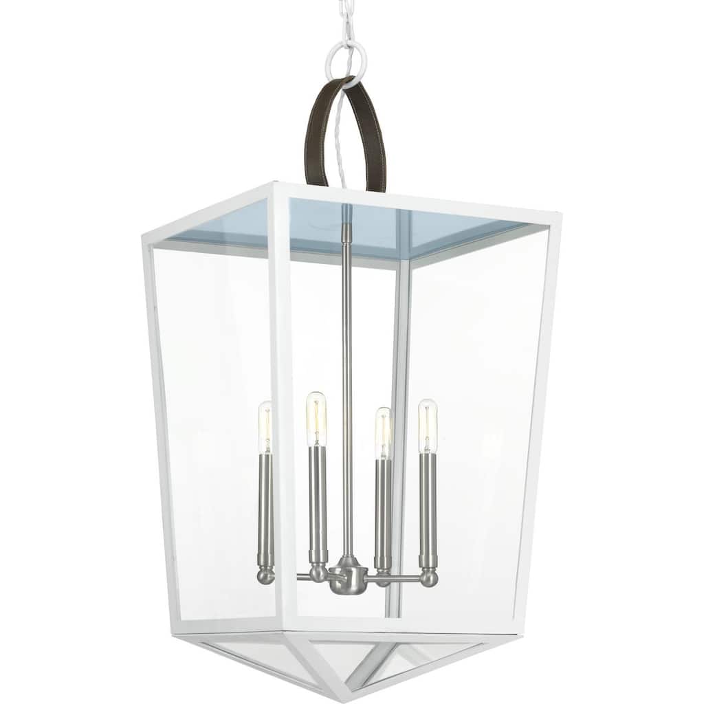 POINT DUME® Shearwater Collection White Large Pendant - 16.25 in x 16.25 in x 32 in