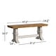 preview thumbnail 17 of 42, Eleanor Two-Tone Trestle Leg Wood Dining Bench by iNSPIRE Q Classic