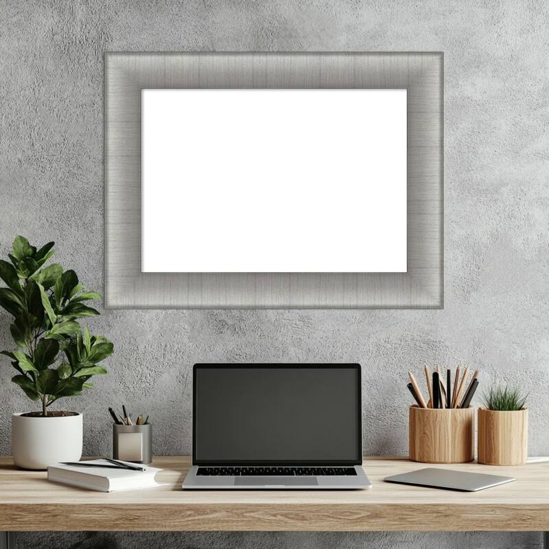 Amanti Art Elegant Brushed Honey Framed Dry Erase Magnetic Board