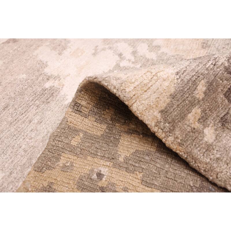 ECARPETGALLERY Hand-knotted Legacy Grey Silk Rug - 5'7 x 7'11