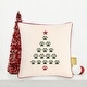 preview thumbnail 3 of 2, Christmas Tree Paws Decorative Accent Throw Pillow