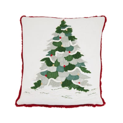 Christmas Tree Throw Pillow