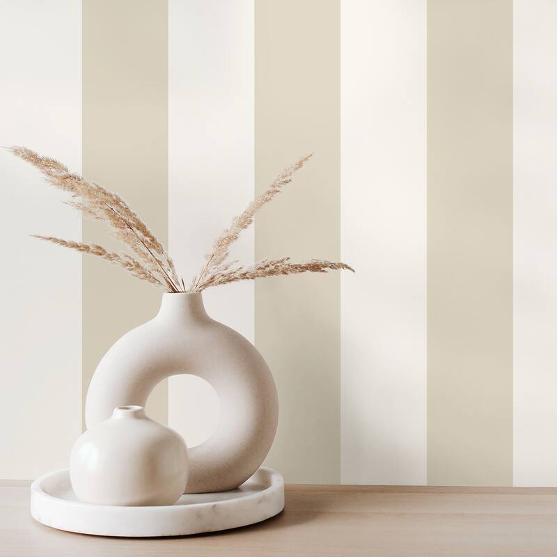 Fine Decor Tavish Neutral Stripe Wallpaper