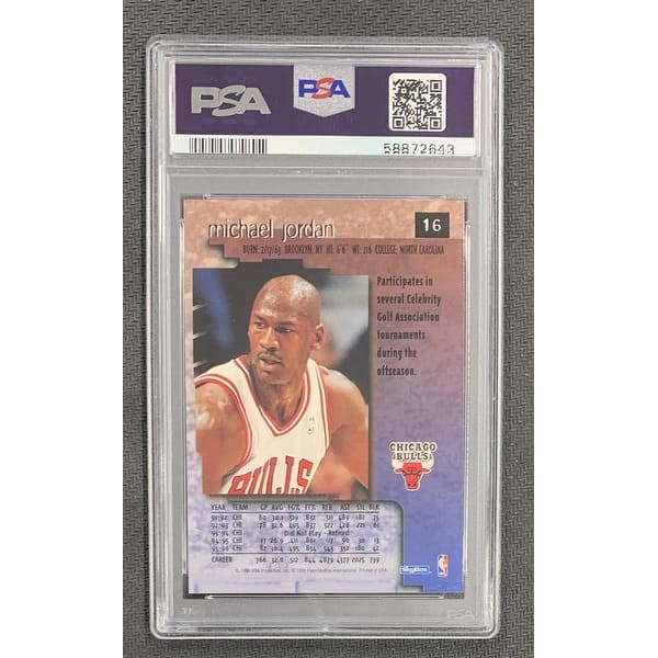 Michael Jordan 1996 Skybox Premium Basketball Card #16 Graded PSA 9 - 8' x  11' - Bed Bath & Beyond - 42897417