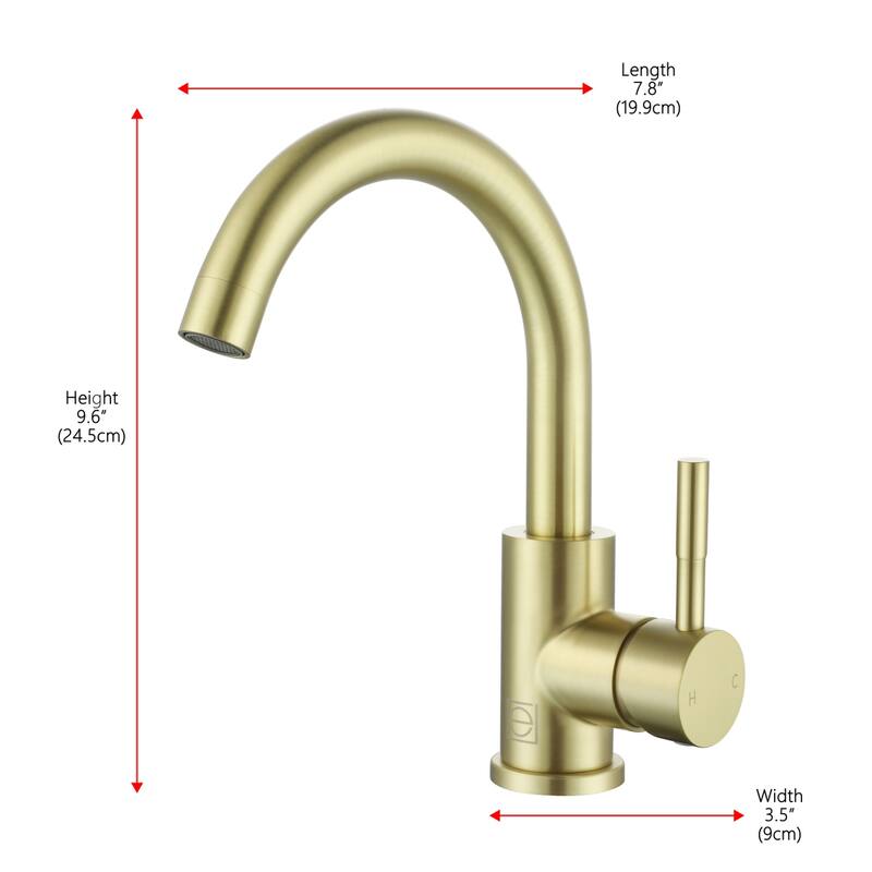 Indigo Home Single Hole Single Handle Bathroom Faucet