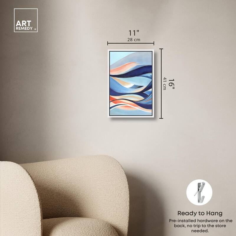 Glowing Blue I Canvas by Art Remedy