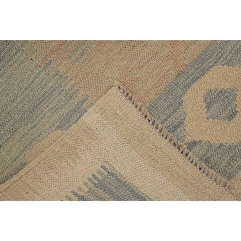 Hand Woven Oriental 100% Wool Carpet Southwestern Tribal Brown Kilim Area Rug - 5' 8'' X 3' 10''