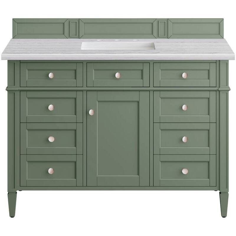 James Martin Vanities 655-V48-3AF Brittany 48" Single Basin Poplar