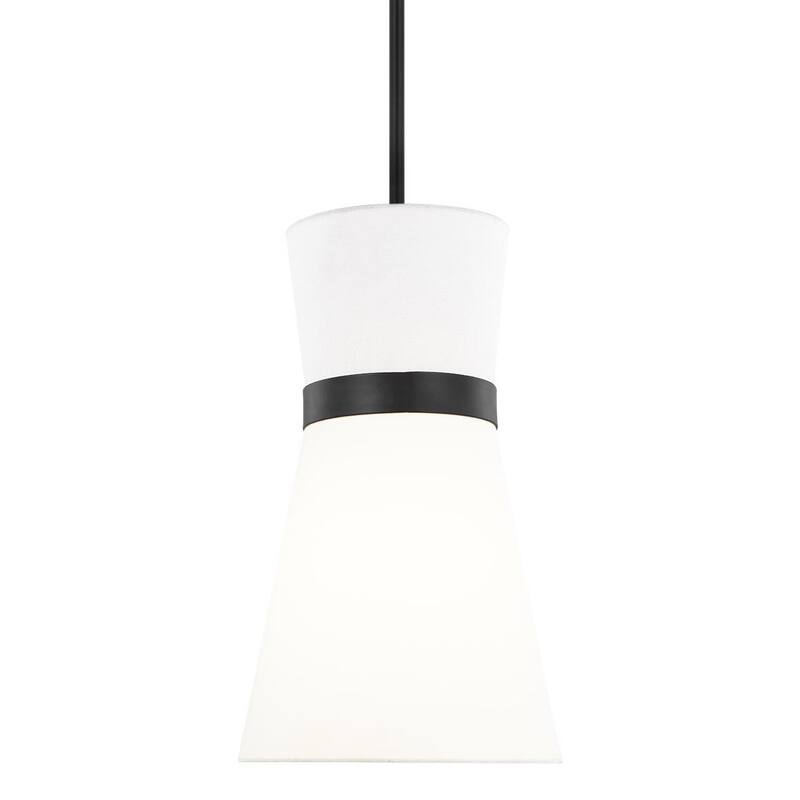 Bellevue Creuse 10" Wide Mini Pendant - Midnight Black