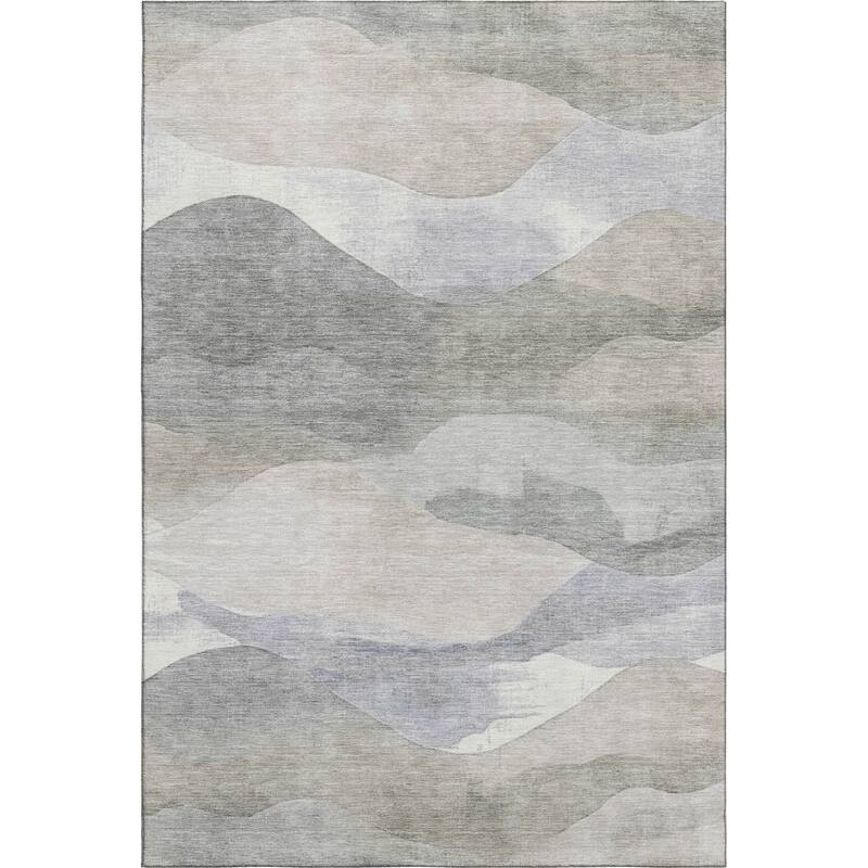 Premium Washable Super Soft Modern Waves Mayfield Rug