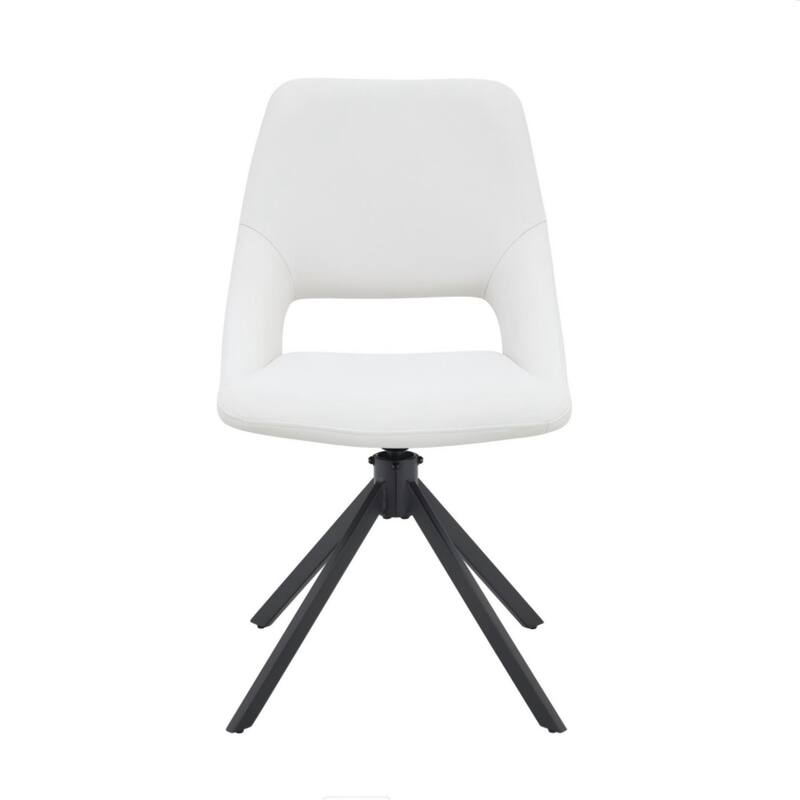 Comfortable Swivel Dining Room Chair - White