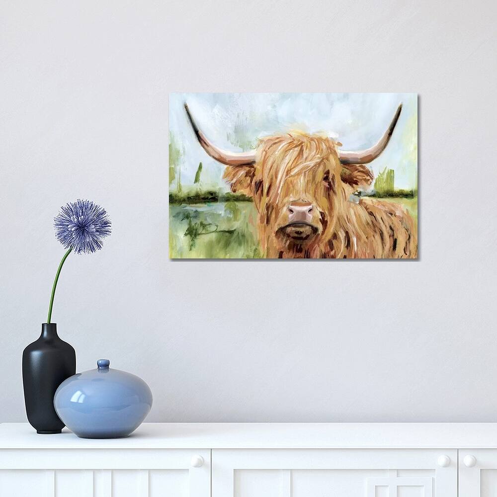 iCanvas "Highland Grazer I" by Victoria Borges Canvas Print
