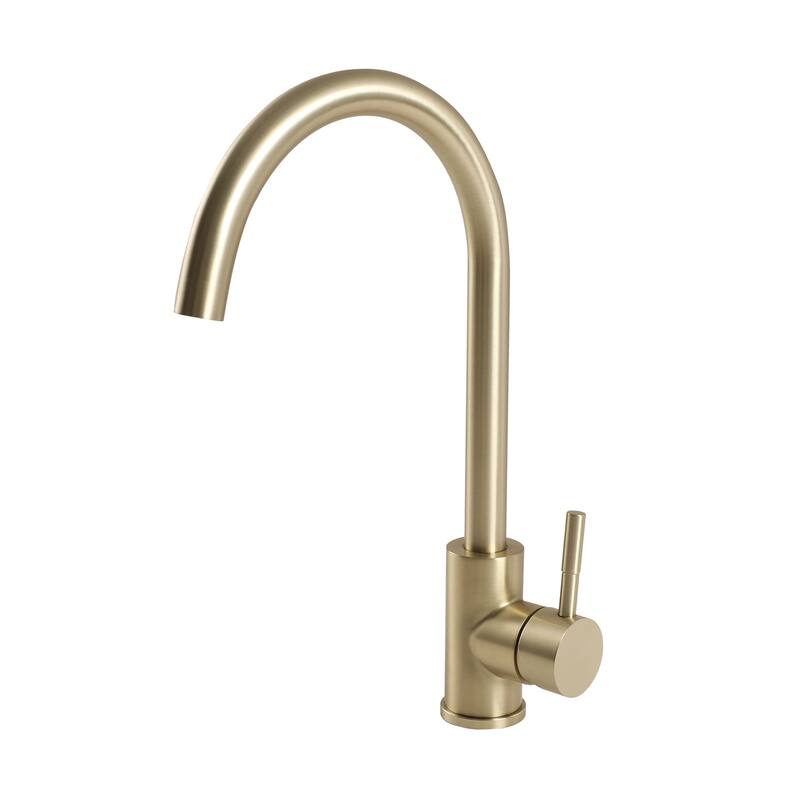 Topcraft Single Handle Stainless Steel Kitchen Faucet - Gold
