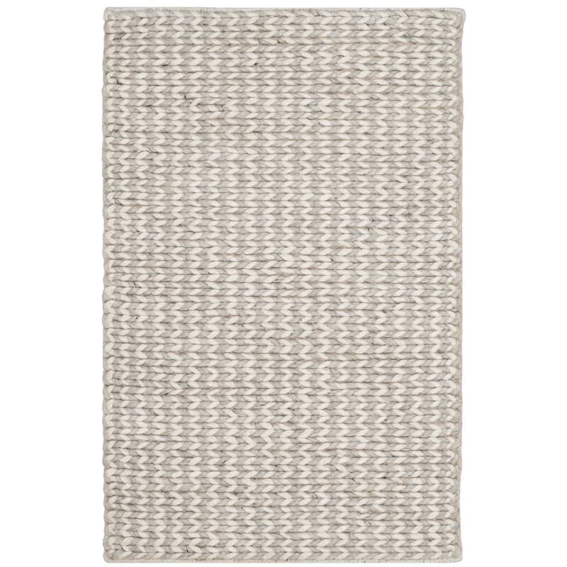 SAFAVIEH Handmade Natura Steinvor Geometric Wool Rug - 2' x 3' - Ivory/Silver