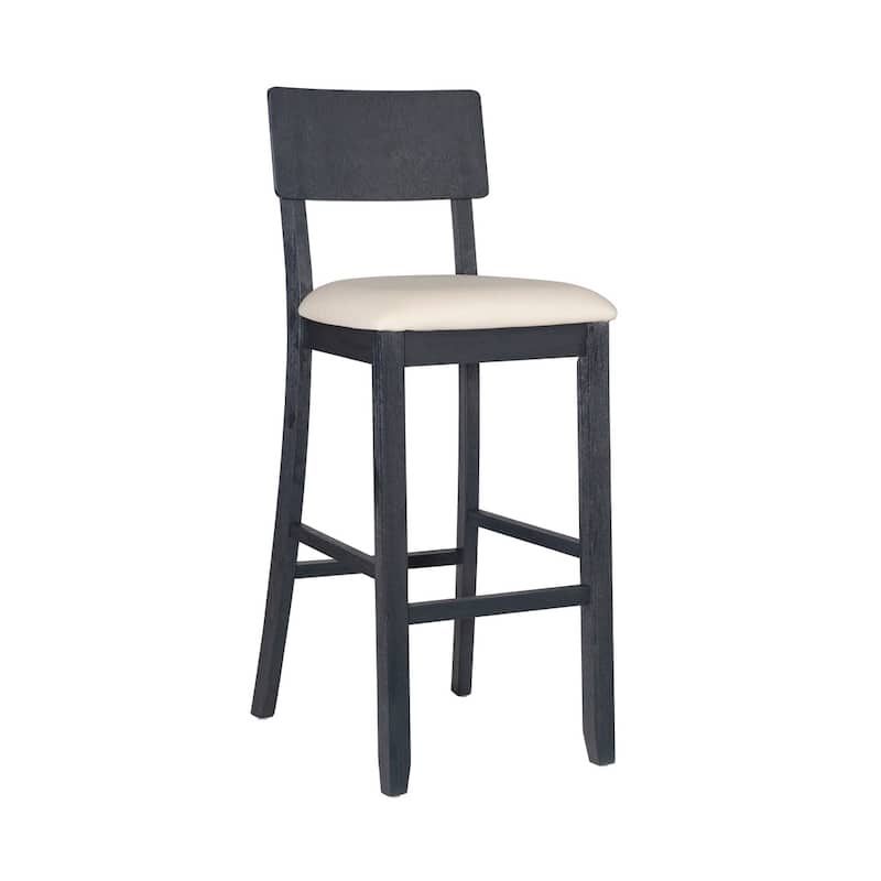 Jepson Dark Charcoal Solid Wood Barstool