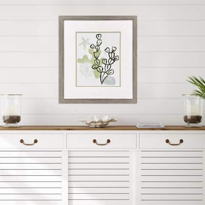 Paragon Coral Blockprint I Framed Art