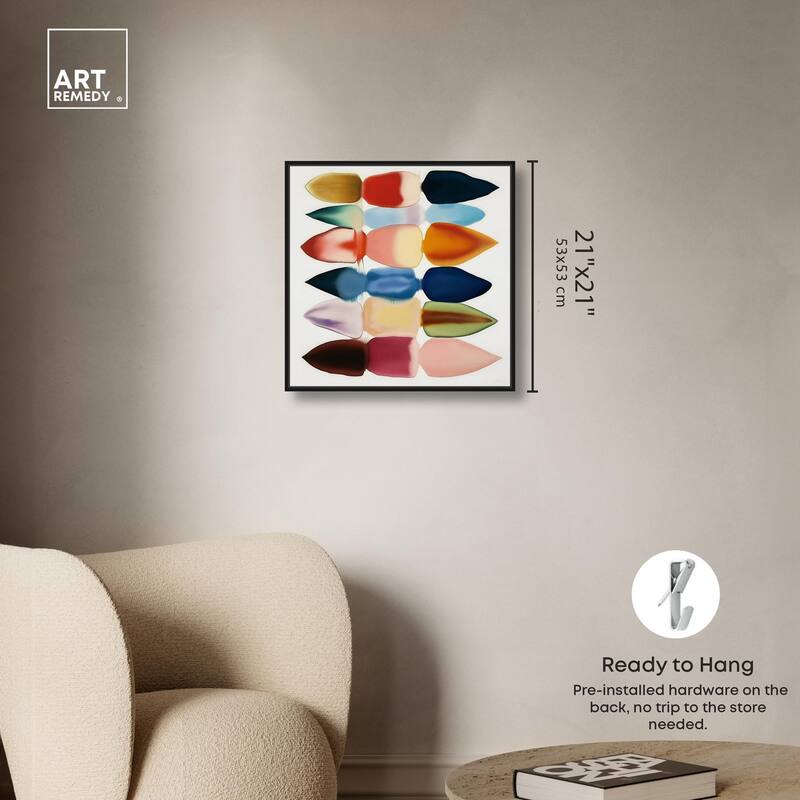 Watercolor Collage Canvas by Art Remedy