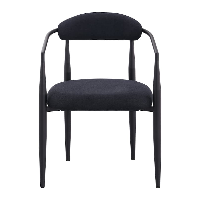 Dining Chairs Kitchen Chair Dining Room Chairs Office Chair Boucle Backrest Chair Dining Chair with Metal Legs