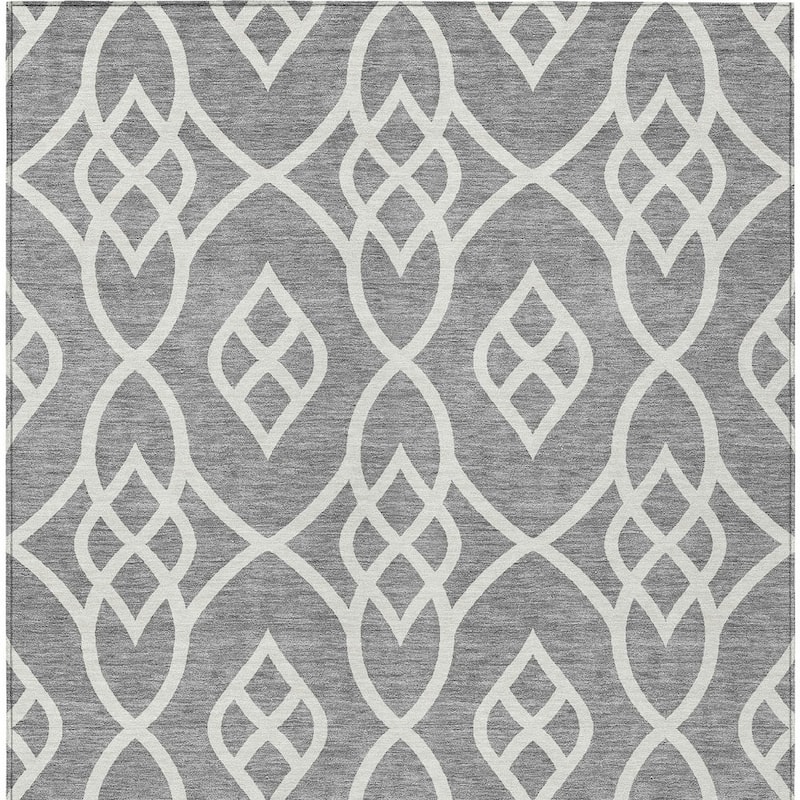 HomeRoots Trellis Transitional Rectangle Outdoor Rug